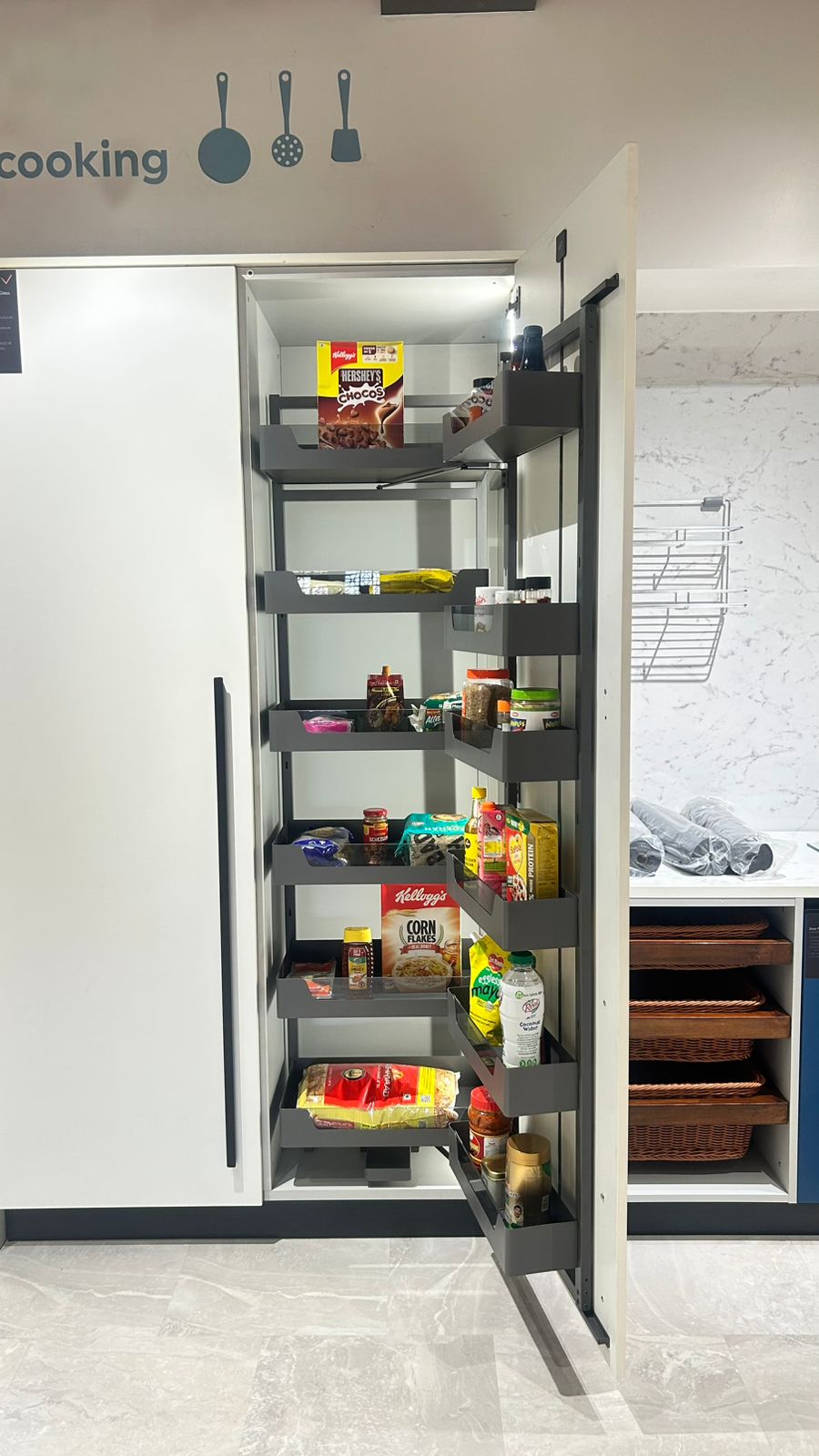 Tall pantry pull-out 7-tier Tezpur kitchen