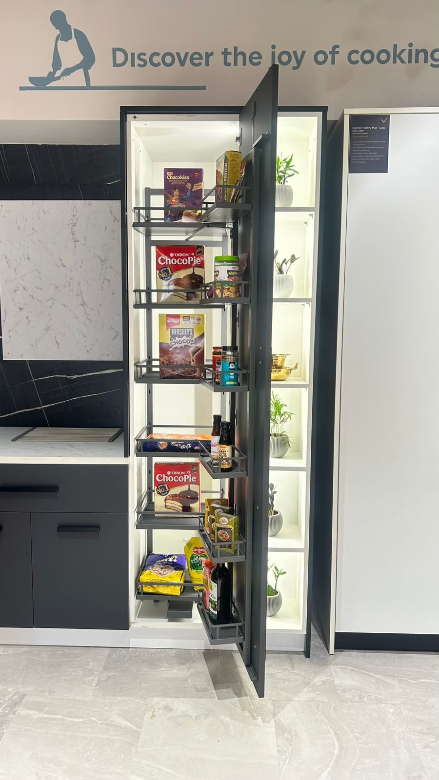 Smart pantry pull-out storage for Assam kitchens